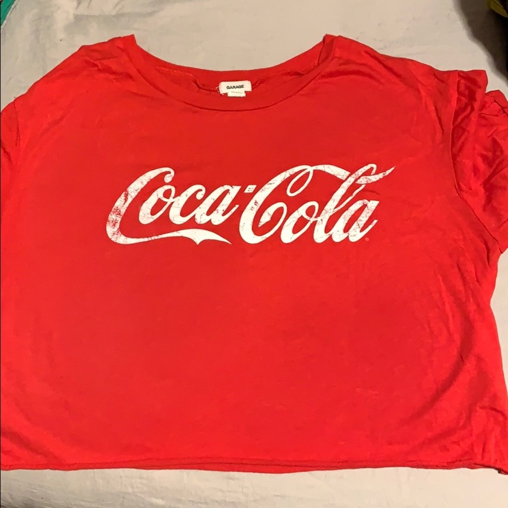 coca cola cropped tee